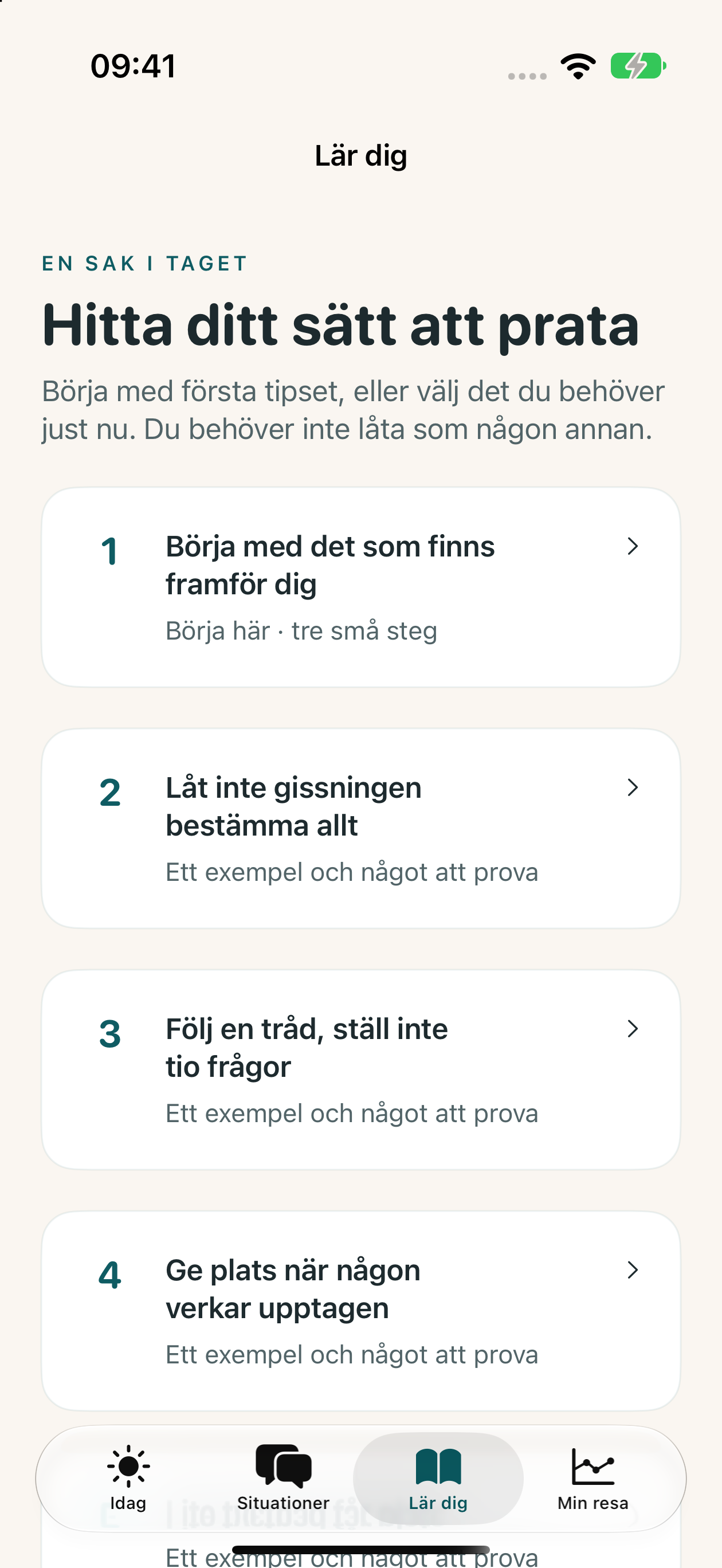 Lär dig guidar med åtta vardagliga tips, exempel och något att prova.